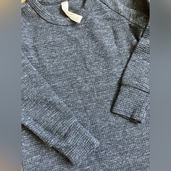 Brand new Childhoods Clothing Waffle top and bottoms set dark gray 🔥 4T - Picture 3 of 10